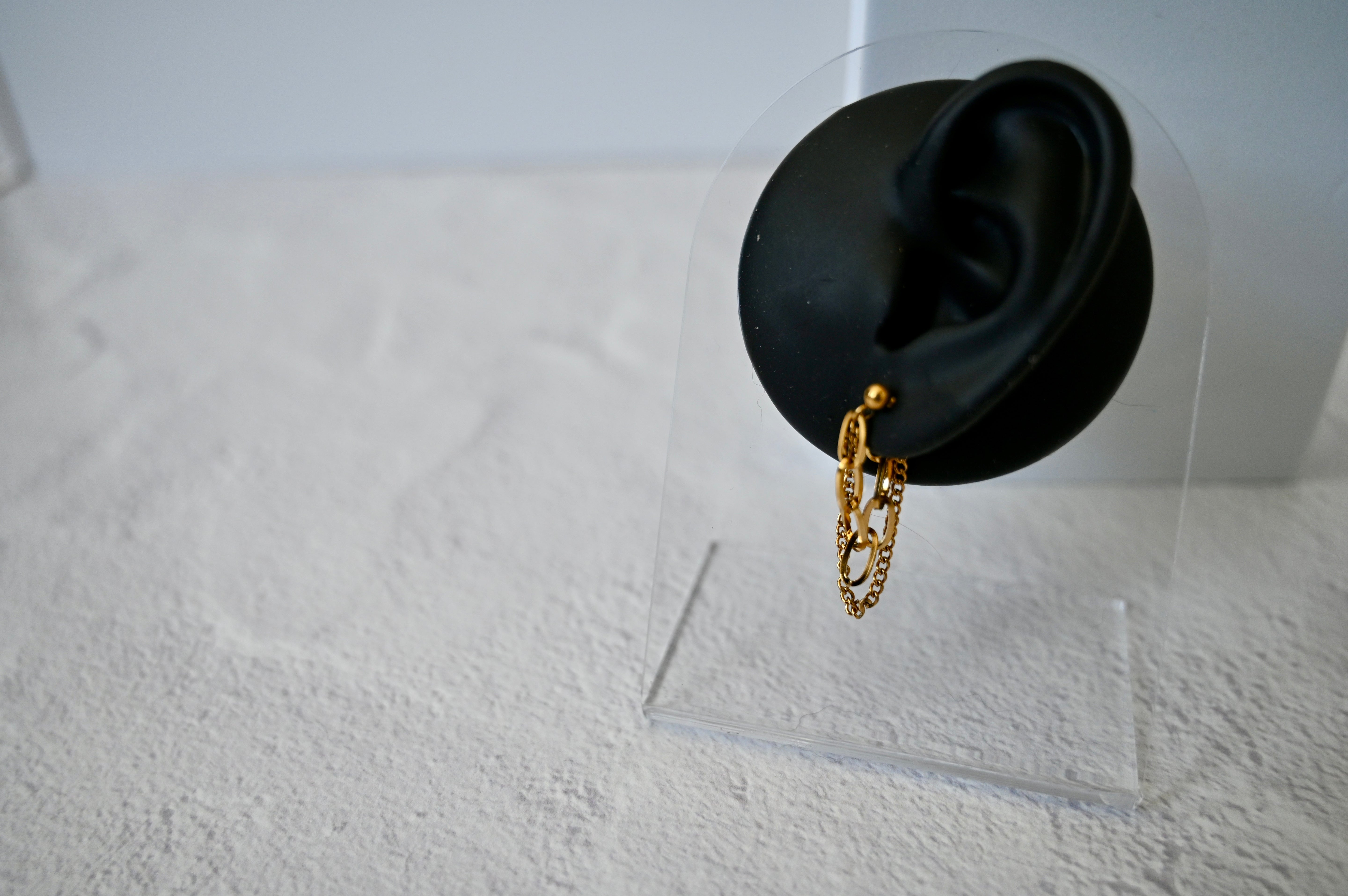 Wrapped Link Chain Earrings